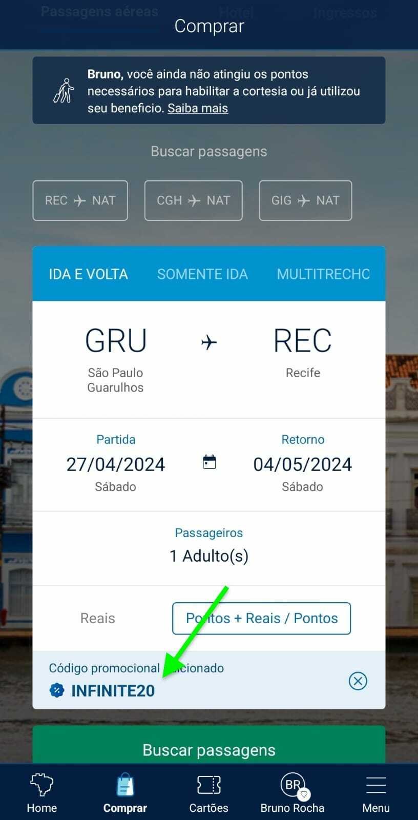 Azul oferece 20 de desconto no resgate de passagens com