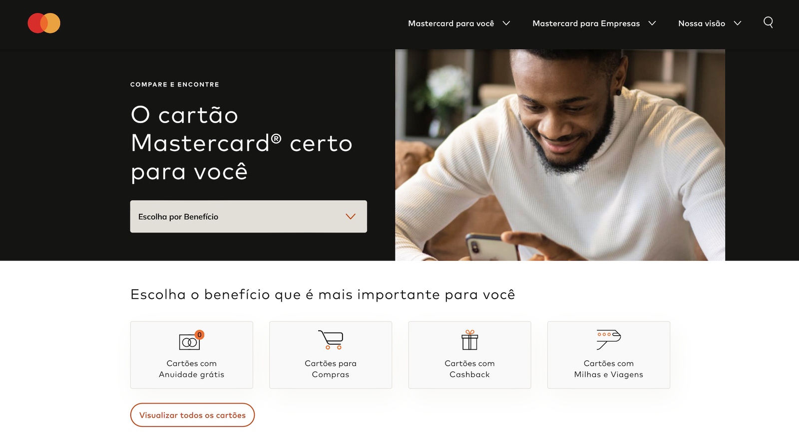 Mastercard lança plataforma para ajudar na escolha do cartão de crédito ideal – veja como funciona 2 Mastercard lanca plataforma para ajudar na escolha do cartao de