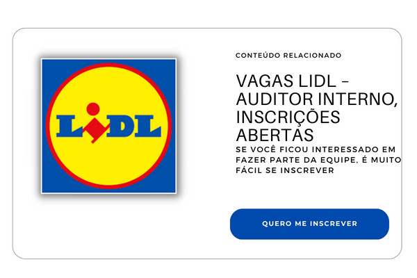 Vagas Lidl – Gestor de Manutencao Inscricoes abertas