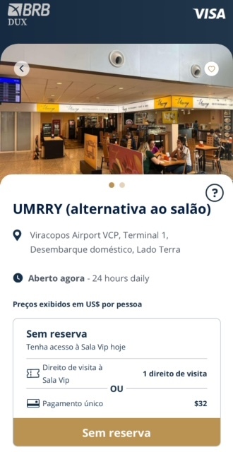 Clientes Visa terao refeicao gratis em restaurante no Aeroporto de