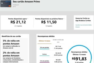 Consulta de pontos do cartão Amazon