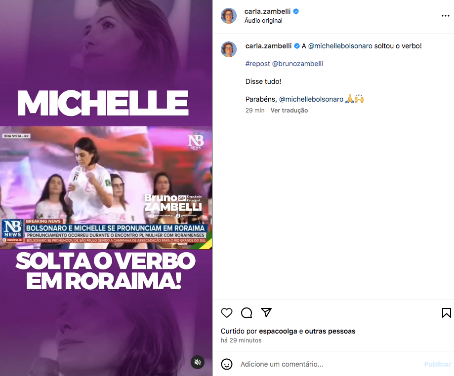 Video Michelle Bolsonaro solta o verbo e expoe a esquerda.png