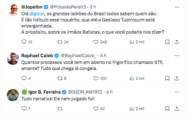 1720618581 636 O novo ataque de Gleisi Hoffmann contra Bolsonaro provoca reacao