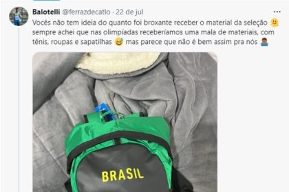 Atleta brasileiro critica material entregue para as Olimpiadas.jpg