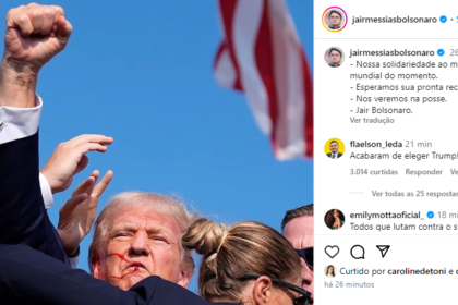 Bolsonaro manifesta apoio a Trump Nos Vemos na Posse.png