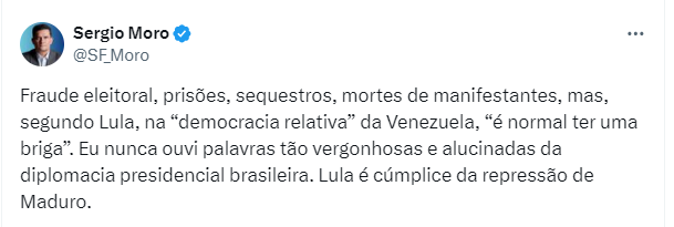 Lula e cumplice da repressao de Maduro dispara Sergio Moro.png