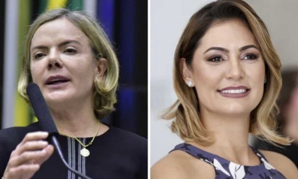 Michelle Bolsonaro aciona STF contra Gleisi Hoffmann apos post sobre.jpg