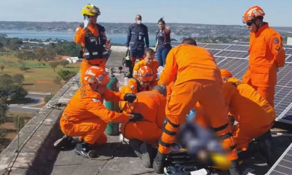 URGENTE Trabalhador morre ao sofrer choque eletrico em Tribunal de.jpg