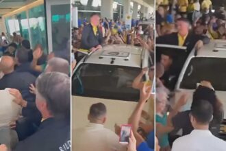 Bolsonaro e recebido por dezenas de pessoas no Aeroporto de.jpg