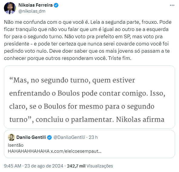 Danilo Gentili debocha de Nikolas e recebe invertida do deputado.png