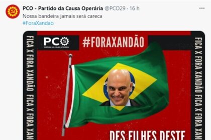 PCO fez postagens irônicas contra Moraes