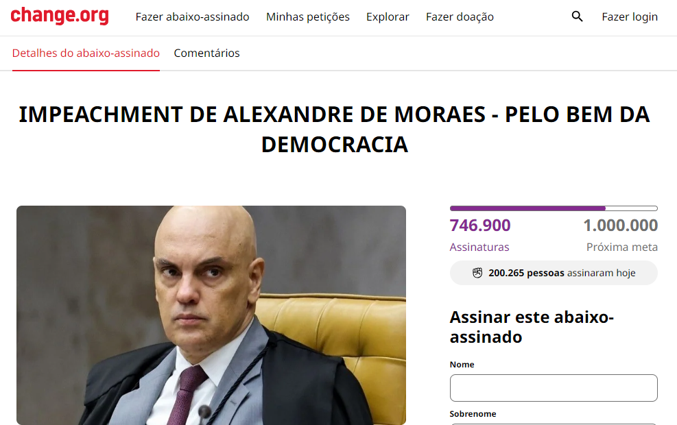 Peticao pedindo impeachment de Moraes supera 746 mil adesoes.png