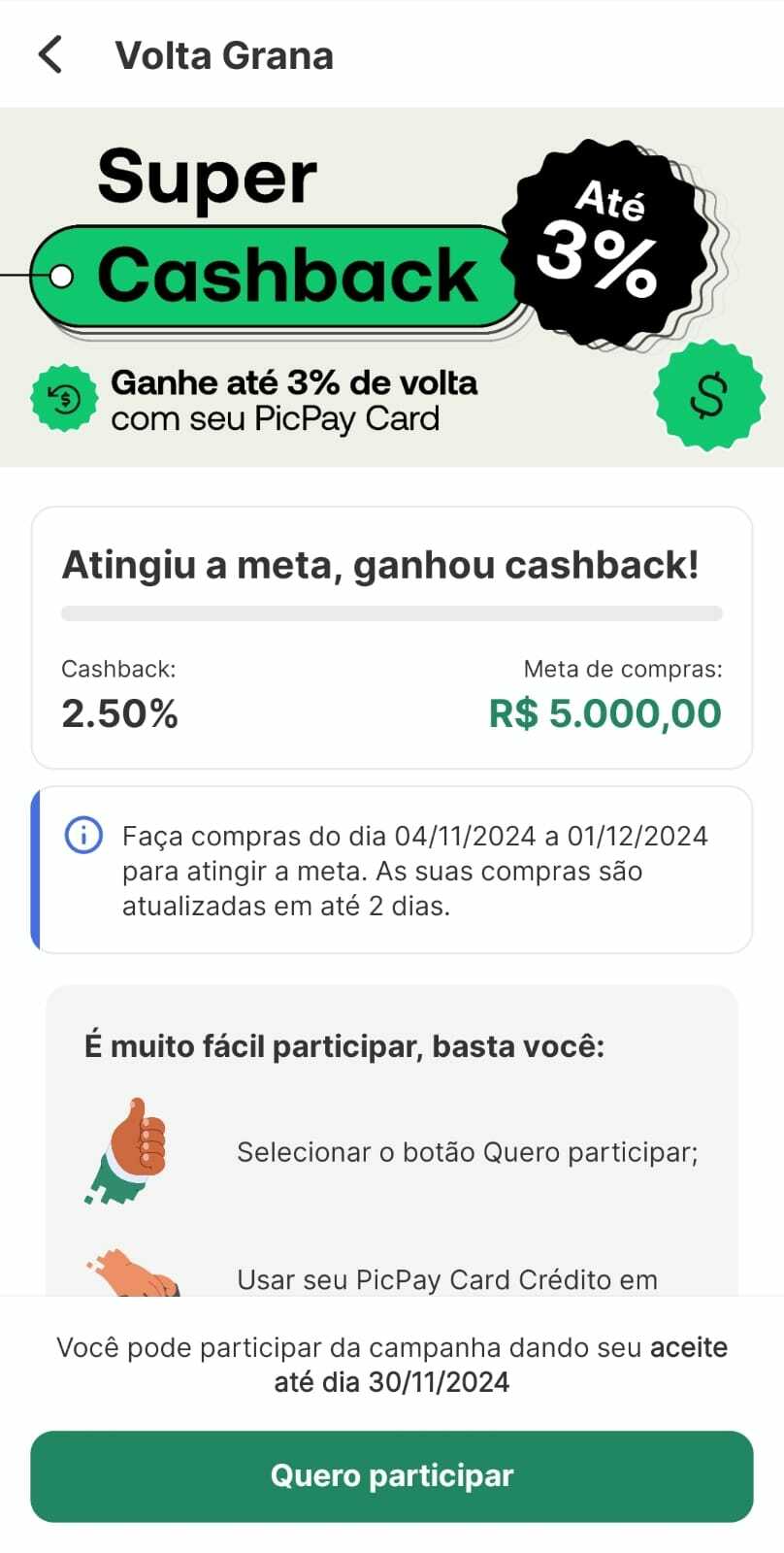 1730929797 25 Cartao de credito oferece cashback turbinado nas compras em novembro