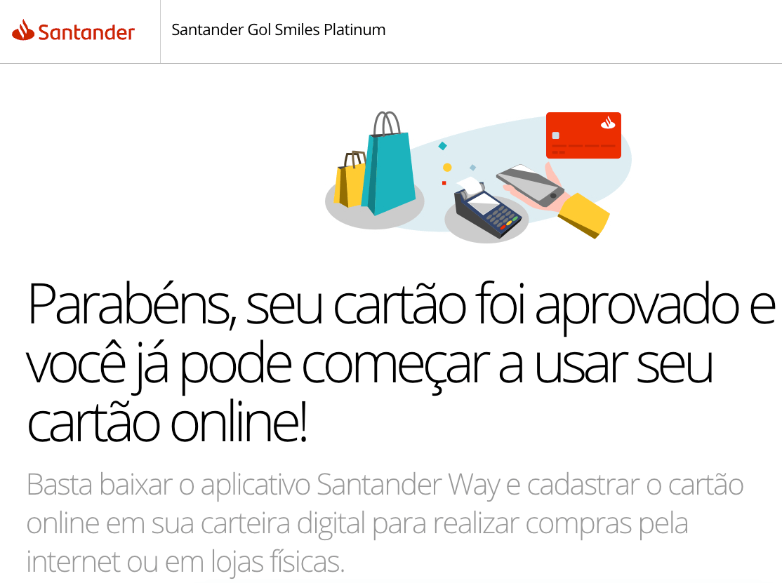 como consegui o principal cartao do Santander em pouco mais