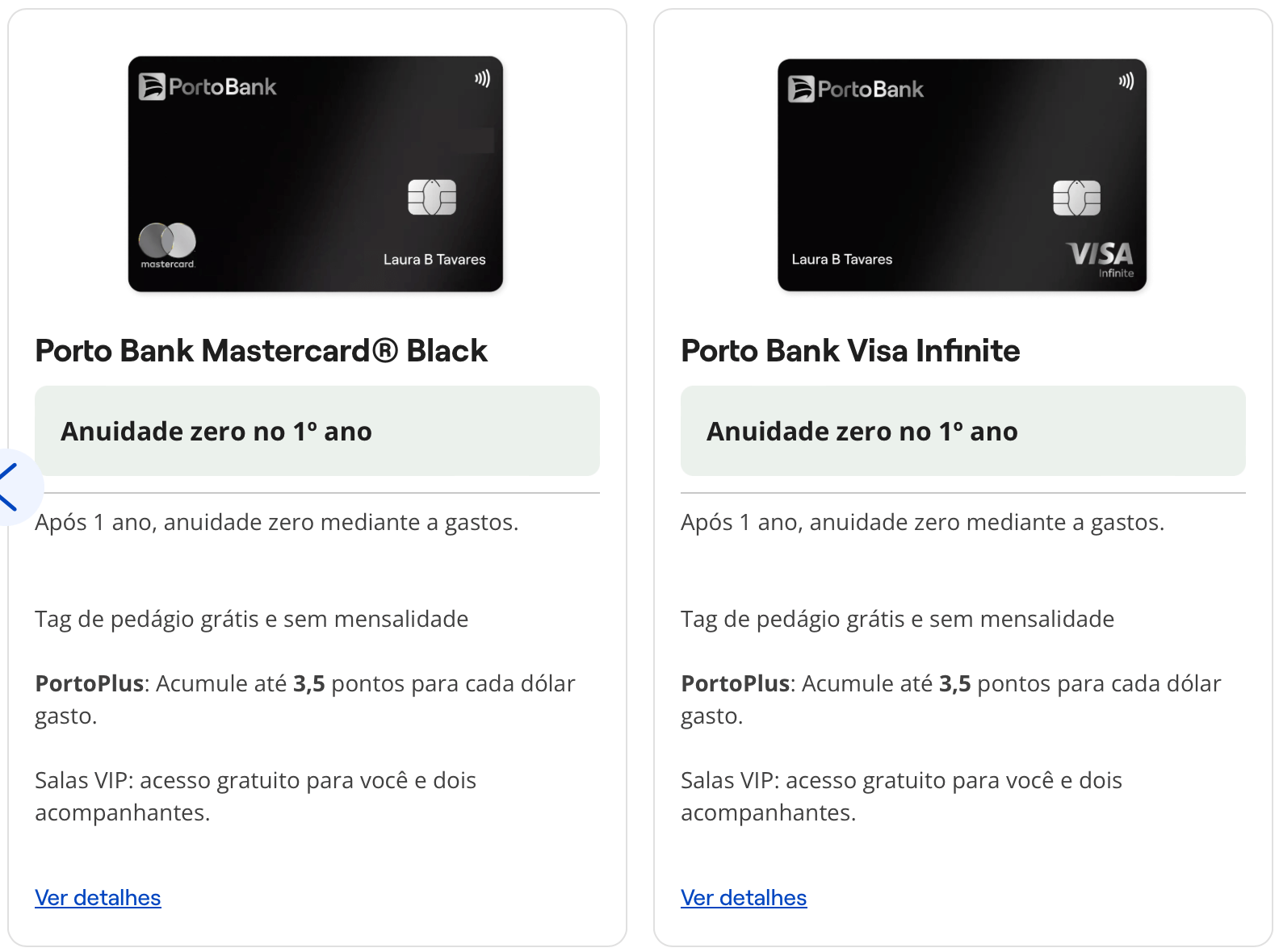 Ainda da tempo Cartao de credito Porto Bank Black ou