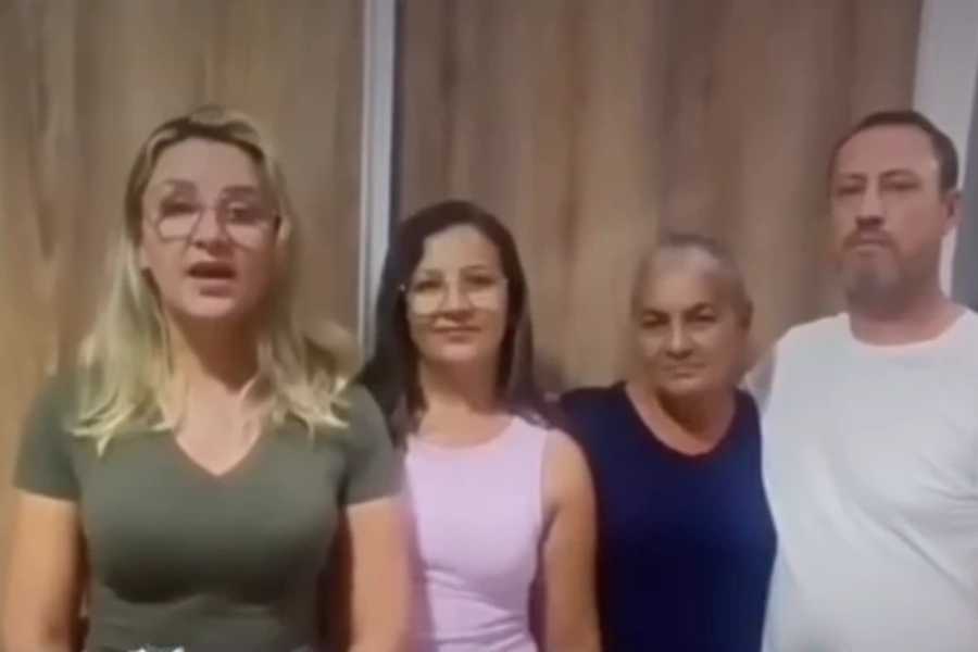 Apos soltura familia de Debora agradece por apoio e oracoes.jpg