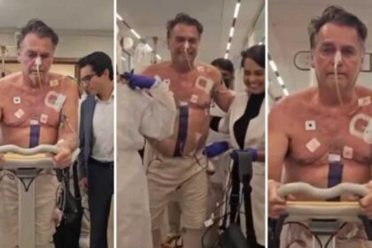 Em video pos cirurgia Bolsonaro aparece andando pelo hospital.jpg