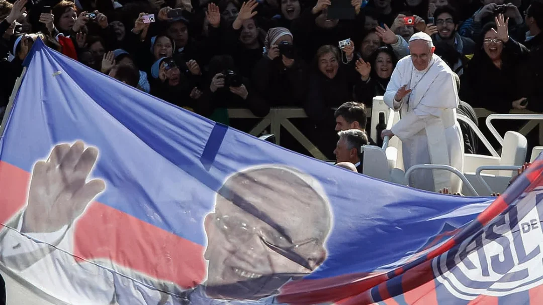 Papa-Francisco-era-torcedor-do-San-Lorenzo-de-Almagro.-Foto:-@sanlorenzo-tvt-news