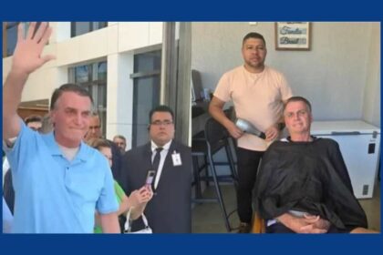 Apos ter alta Jair Bolsonaro recebe a visita do barbeiro.jpg