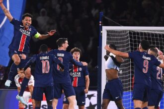 momento - que - o - psg - se - torna - finalista - da - champions - league - foto - @psg-tvt-news