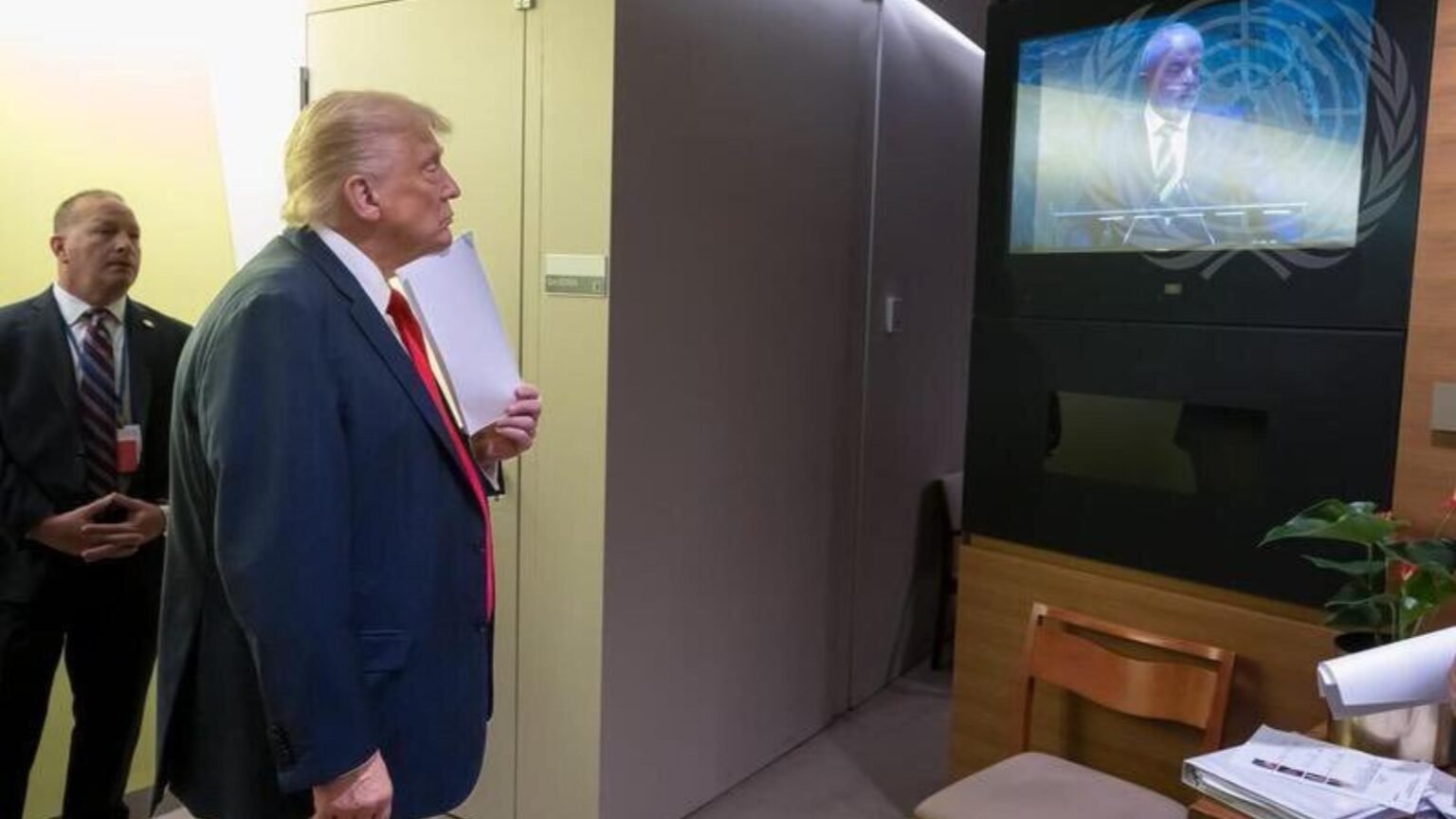 excelente-quimica-de-trump-e-lula-gera-memes-trump-assiste-ao-discurso-de-lula-na-80ª-assembleia-geral-da-onu-foto-onu-divulgacao-tvt-news