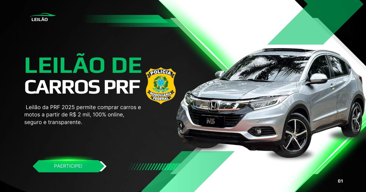 Leilao da PRF 2025 oferece carros e motos a partir.webp.webp