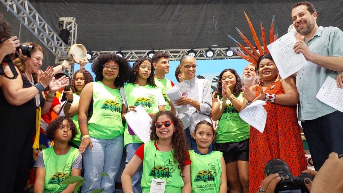 Criancas tomam a palavra na Cupula das Infancias da COP30.jpeg