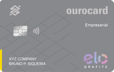 Cartão Ourocard Empresarial Elo Grafite