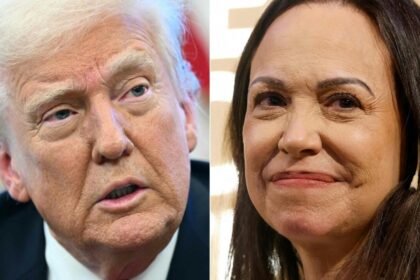 Maria Corina Machado entrega medalha do Nobel da Paz a.jpg