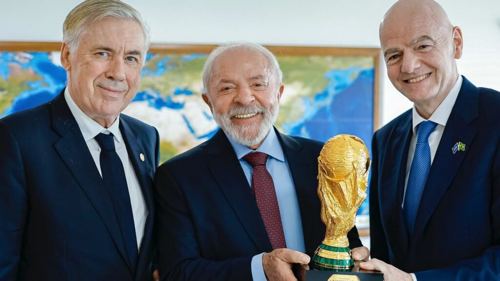 lula-copa-do-mundo-fifa-futebol-selecao-brasileira-carlo-ancelotti-gianni-infantino-vitoria-lider-pesquisas-pesquisa-tvt-news