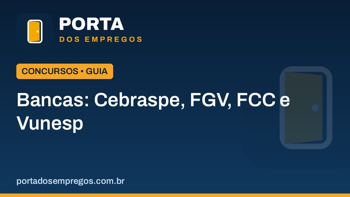Bancas organizadoras: Cebraspe, FGV, FCC e Vunesp — diferenças e pegadinhas 1 bancas organizadoras cebraspe fgv fcc vunesp.jpg